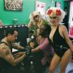 Photo by Aaron Araki. Odessa Lil, Klingon Vanna White, Shecky Davis Jr